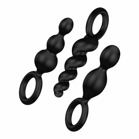 Zestaw plugów analnych - Satisfyer Booty Call Plugs Black Zestaw plugów analnych - Satisfyer Booty Call Plugs Black