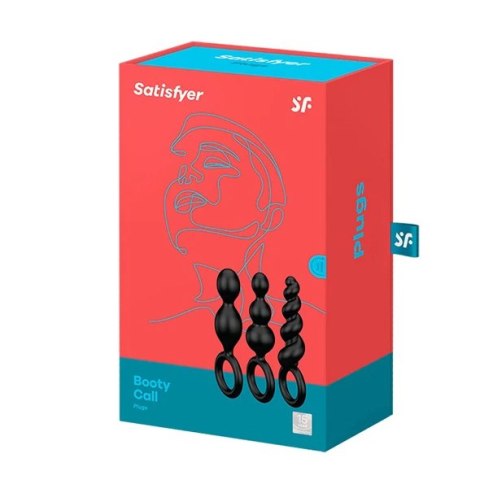 Zestaw plugów analnych - Satisfyer Booty Call Plugs Black Zestaw plugów analnych - Satisfyer Booty Call Plugs Black