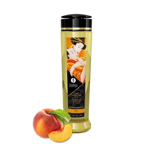 Olejek do masażu - Shunga Massage Oil Stimulation Peaches 240 ml Olejek do masażu - Shunga Massage Oil Stimulation Peaches 240 ml