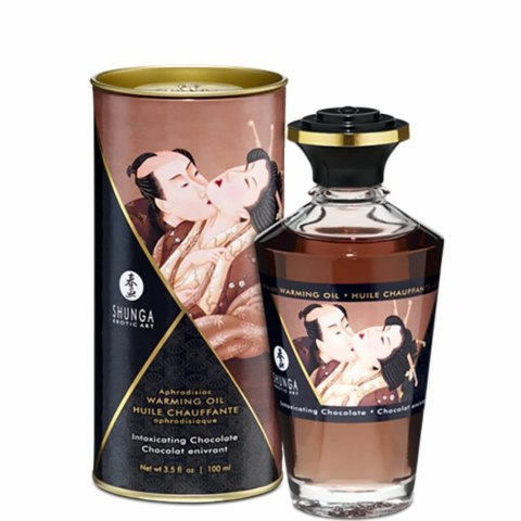 Rozgrzewający olejek do masażu - Shunga Aphrodisiac Warming Oil Chocolate 100 ml Rozgrzewający olejek do masażu - Shunga Aphrodisiac Warming Oil Chocolate 100 ml