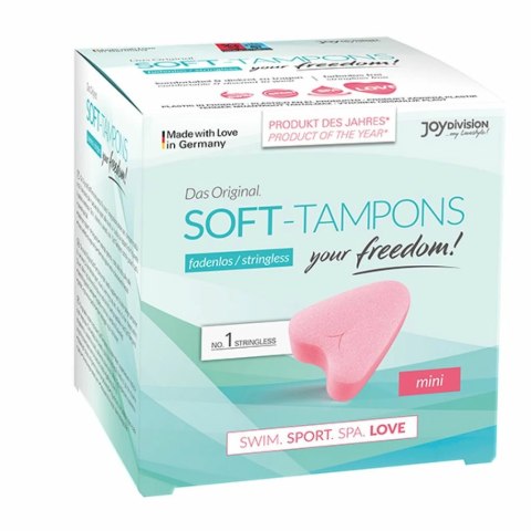 Tampony - Joydivision Soft-Tampons Stringless Mini 3 szt Tampony - Joydivision Soft-Tampons Stringless Mini 3 szt