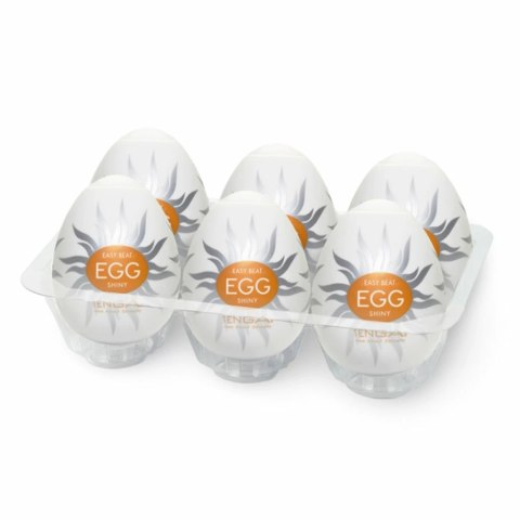 Zestaw sześciu masturbatorów - Tenga Egg Shiny Zestaw sześciu masturbatorów - Tenga Egg Shiny