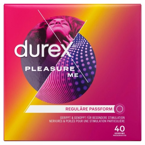 Durex Pleasure Me - Prezerwatywy Z Rowkami Do Stymulacji 40 szt Durex Pleasure Me - Prezerwatywy Z Rowkami Do Stymulacji 40 szt