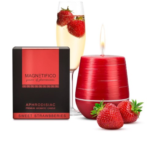 MAGNETIFICO - Aphrodisiac Candle Świeca Zapachowa Z Afrodyzjakami Truskawka MAGNETIFICO - Aphrodisiac Candle Świeca Zapachowa Z Afrodyzjakami Truskawka
