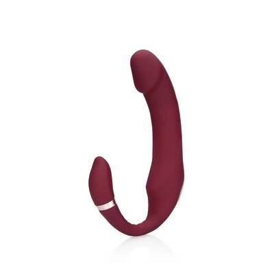 Loveline - Wibrujące, zakrzywione dildo do Strap On - Merlot Grape Loveline - Wibrujące, zakrzywione dildo do Strap On - Merlot Grape