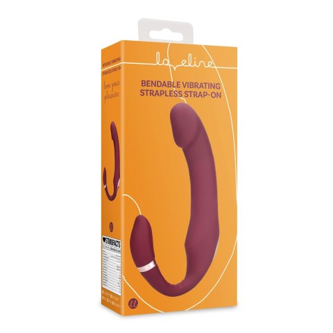 Loveline - Wibrujące, zakrzywione dildo do Strap On - Merlot Grape Loveline - Wibrujące, zakrzywione dildo do Strap On - Merlot Grape