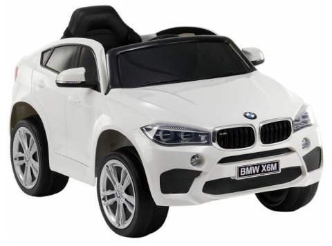 Auto na Akumulator BMW X6 Białe Skóra, EVA Auto na Akumulator BMW X6 Białe Skóra, EVA