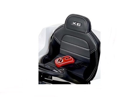 Auto na Akumulator BMW X6 Białe Skóra, EVA Auto na Akumulator BMW X6 Białe Skóra, EVA