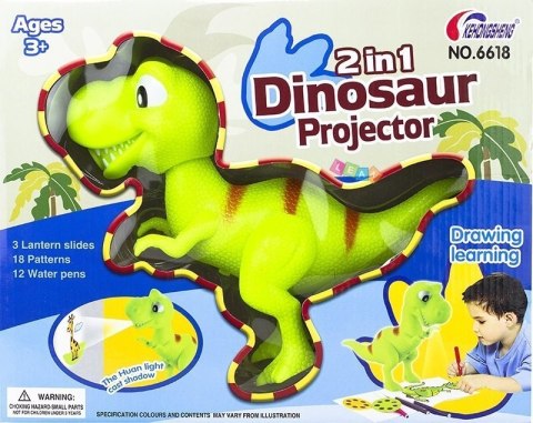 Projektor do malowania Dinozaur Rzutnik 2w1 Projektor do malowania Dinozaur Rzutnik 2w1