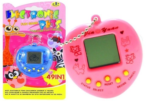 Zwierzątko Elektroniczne Serduszko Tamagotchi Różowe Zwierzątko Elektroniczne Serduszko Tamagotchi Różowe