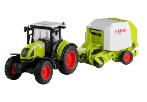 Traktor z Prasą Rolującą Do Belowania Gra 37,5 cm Traktor z Prasą Rolującą Do Belowania Gra 37,5 cm