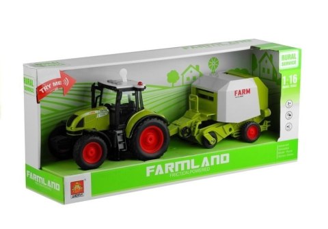 Traktor z Prasą Rolującą Do Belowania Gra 37,5 cm Traktor z Prasą Rolującą Do Belowania Gra 37,5 cm