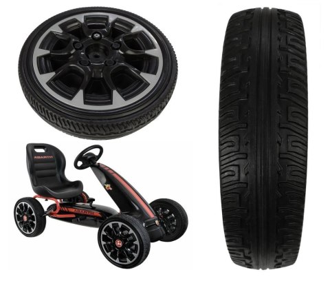 Koło do pojazdu Gokart Abarth 30 cm x 7 cm Koło do pojazdu Gokart Abarth 30 cm x 7 cm