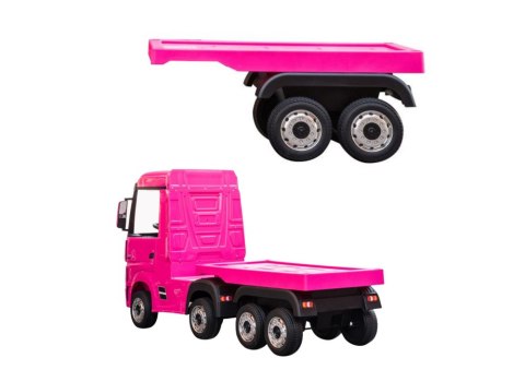Naczepa Do Pojazdu Na Akumulator HL358 Mercedes Scania Actros Różowa Naczepa Do Pojazdu Na Akumulator HL358 Mercedes Scania Actros Różowa