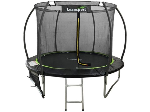 Trampolina LEAN Sport Max 8ft Czarno-Zielona Trampolina LEAN Sport Max 8ft Czarno-Zielona