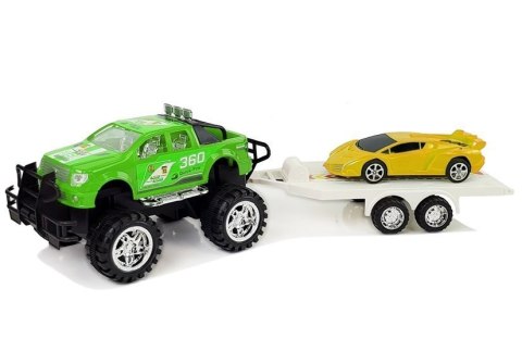 Zestaw Pojazdów Auto Sportowe Żółte Terenowe Zielone z Napędem Frykcyjnym Zestaw Pojazdów Auto Sportowe Żółte Terenowe Zielone z Napędem Frykcyjnym
