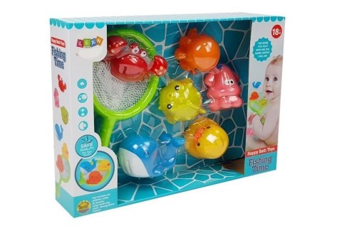 Zestaw do Kąpieli Zwierzątka Wodne Siatka Delfin Krab Zestaw do Kąpieli Zwierzątka Wodne Siatka Delfin Krab