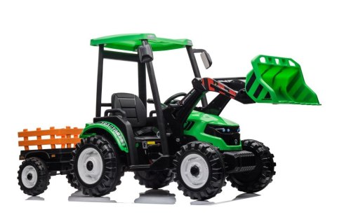 Traktor Na Akumulator Z Przyczepą Hercules Zielony 24V Traktor Na Akumulator Z Przyczepą Hercules Zielony 24V