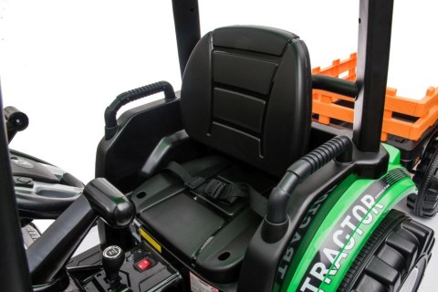 Traktor Na Akumulator Z Przyczepą Hercules Zielony 24V Traktor Na Akumulator Z Przyczepą Hercules Zielony 24V