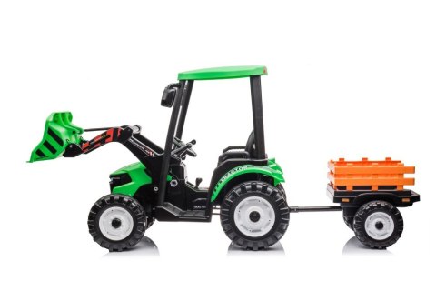 Traktor Na Akumulator Z Przyczepą Hercules Zielony 24V Traktor Na Akumulator Z Przyczepą Hercules Zielony 24V