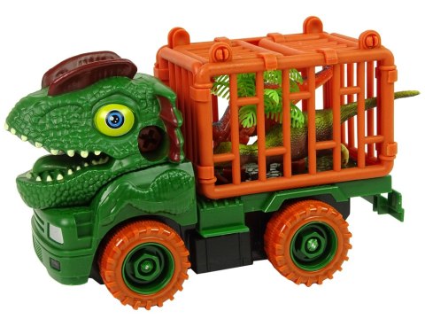 Transporter Ciężarówka Dinozaur do Rozkręcania Zielony Akcesoria Transporter Ciężarówka Dinozaur do Rozkręcania Zielony Akcesoria