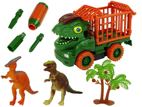 Transporter Ciężarówka Dinozaur do Rozkręcania Zielony Akcesoria Transporter Ciężarówka Dinozaur do Rozkręcania Zielony Akcesoria
