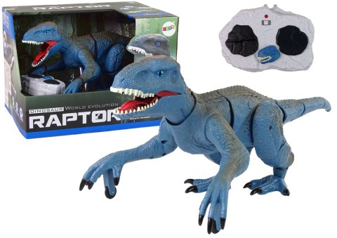 Zdalnie Sterowany Dinozaur Velociraptor Dźwięk Odgłosy Ryczenia Niebieski Zdalnie Sterowany Dinozaur Velociraptor Dźwięk Odgłosy Ryczenia Niebieski