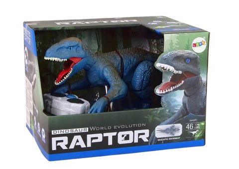 Zdalnie Sterowany Dinozaur Velociraptor Dźwięk Odgłosy Ryczenia Niebieski Zdalnie Sterowany Dinozaur Velociraptor Dźwięk Odgłosy Ryczenia Niebieski