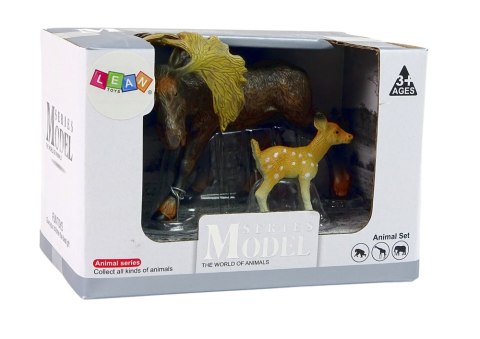 Zestaw 2 Figurek Łoś Sarna Zwierzęta Leśne Figurka Zestaw 2 Figurek Łoś Sarna Zwierzęta Leśne Figurka