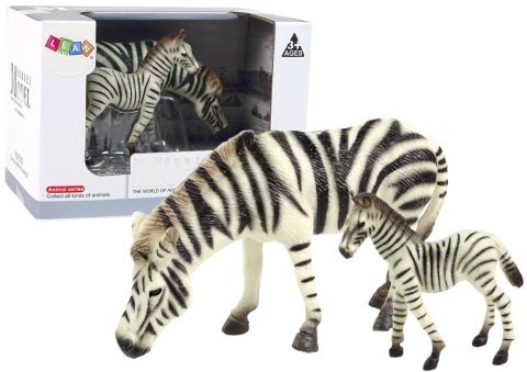 Zestaw 2 Figurek Zebra z Młodym Zebry Figurka Zwierzęta Zestaw 2 Figurek Zebra z Młodym Zebry Figurka Zwierzęta