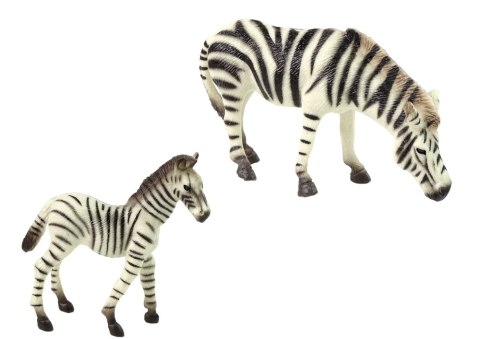 Zestaw 2 Figurek Zebra z Młodym Zebry Figurka Zwierzęta Zestaw 2 Figurek Zebra z Młodym Zebry Figurka Zwierzęta