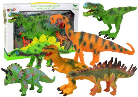 Zestaw Dinozaurów Figurki Modele 6 Sztuk Akcesoria Zestaw Dinozaurów Figurki Modele 6 Sztuk Akcesoria