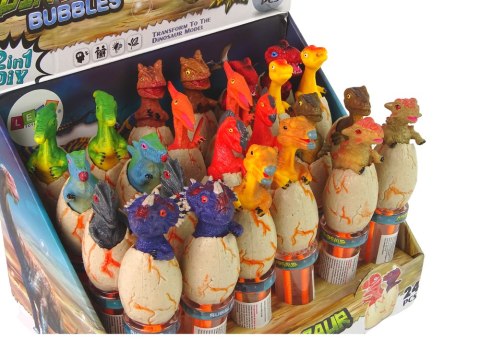Bańki Mydlane Dinozaury 18 cm Różne Kolory Bańki Mydlane Dinozaury 18 cm Różne Kolory