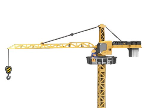 Pojazd Budowlany Żuraw Dźwig 95 cm Żółty Pojazd Budowlany Żuraw Dźwig 95 cm Żółty