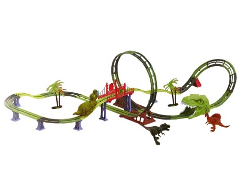 Tor Kolejka Spirala Dinozaur Dźwięk Światło Akcesoria Tor Kolejka Spirala Dinozaur Dźwięk Światło Akcesoria
