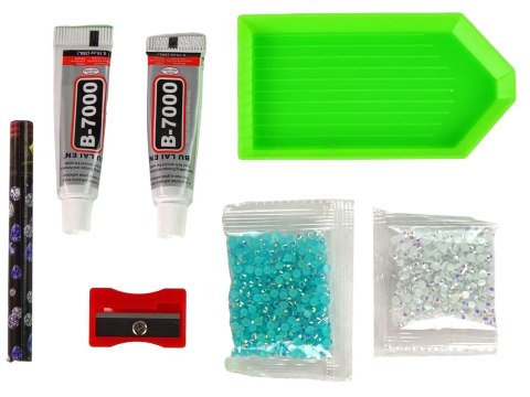 Zestaw DIY Diamentowy Renifer DIY Kryształki Brelok 3D Niebieski Zestaw DIY Diamentowy Renifer DIY Kryształki Brelok 3D Niebieski