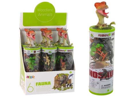 Zestaw Figurek Dinozaury w Tubie Park Akcesoria 12 El. Zestaw Figurek Dinozaury w Tubie Park Akcesoria 12 El.