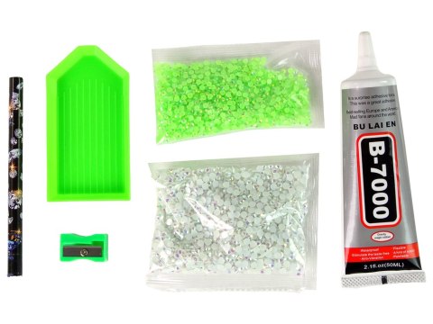 Zestaw Jednorożec DIY Diamenty Kryształki Zielony Zestaw Jednorożec DIY Diamenty Kryształki Zielony