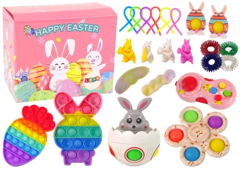 Zestaw Zabawek Wielkanocnych Fidget Toys Pop It 25 Elementów Zestaw Zabawek Wielkanocnych Fidget Toys Pop It 25 Elementów