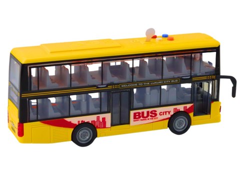 Autobus Piętrowy 1:16 Światła Dźwięki Napęd Żółty Autobus Piętrowy 1:16 Światła Dźwięki Napęd Żółty