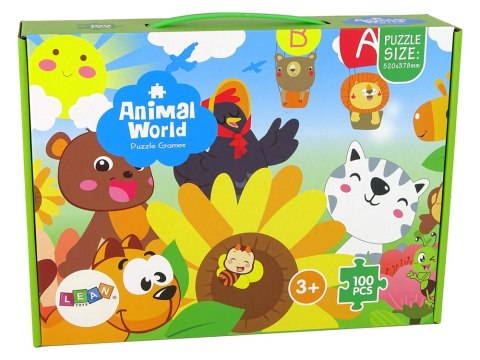 Puzzle Dla Dzieci Układanka Zwierzątka 100 elem. Puzzle Dla Dzieci Układanka Zwierzątka 100 elem.