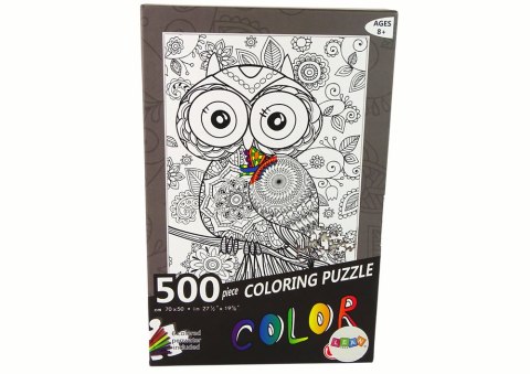 Puzzle Do Kolorowania 500 Elementów Sowa Puzzle Do Kolorowania 500 Elementów Sowa