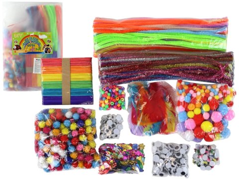 Zestaw Artystyczny Kreatywny Plastyczny W Torebce DIY +1200 El Zestaw Artystyczny Kreatywny Plastyczny W Torebce DIY +1200 El