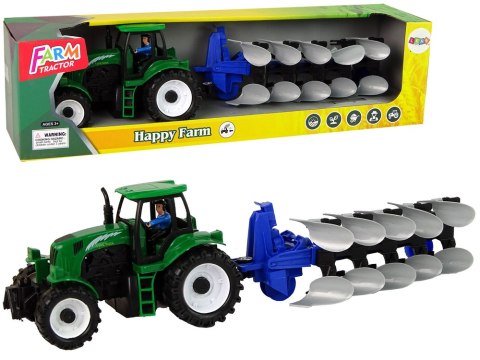 Zielony Traktor z Pługiem Farma Zielony Traktor z Pługiem Farma
