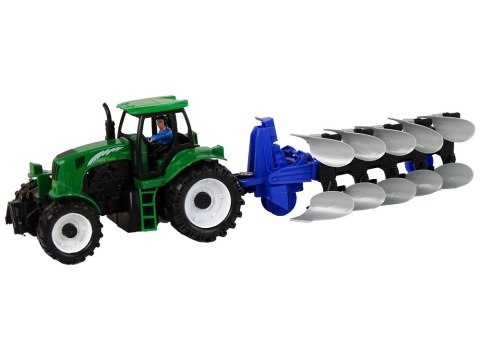 Zielony Traktor z Pługiem Farma Zielony Traktor z Pługiem Farma