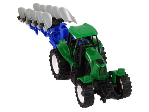 Zielony Traktor z Pługiem Farma Zielony Traktor z Pługiem Farma