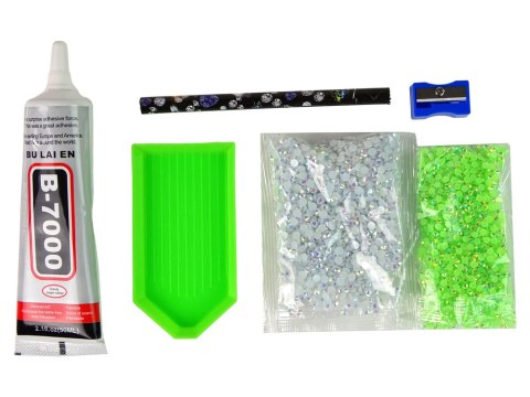 Zestaw Jednorożec DIY Diamenty Kryształki Zielony Zestaw Jednorożec DIY Diamenty Kryształki Zielony