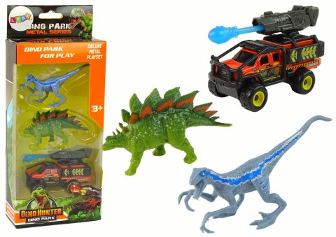 Dinozaury Figurki Zestaw Auto Rakieta Niebieski Dinozaury Figurki Zestaw Auto Rakieta Niebieski