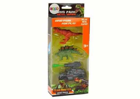 Dinozaury Figurki Zestaw Samochód Rakieta Zielony Dinozaury Figurki Zestaw Samochód Rakieta Zielony