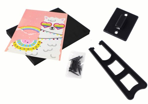 Zestaw DIY Cekiny Szpilki Lama Ramka Kolorowy Zestaw DIY Cekiny Szpilki Lama Ramka Kolorowy